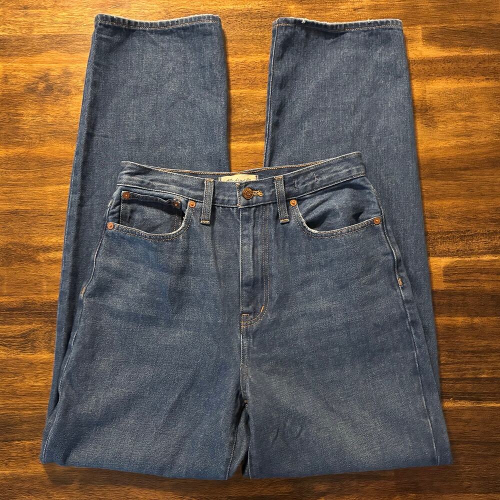Madewell Women's Straight Leg Jeans - Blue - Picture 3 of 14